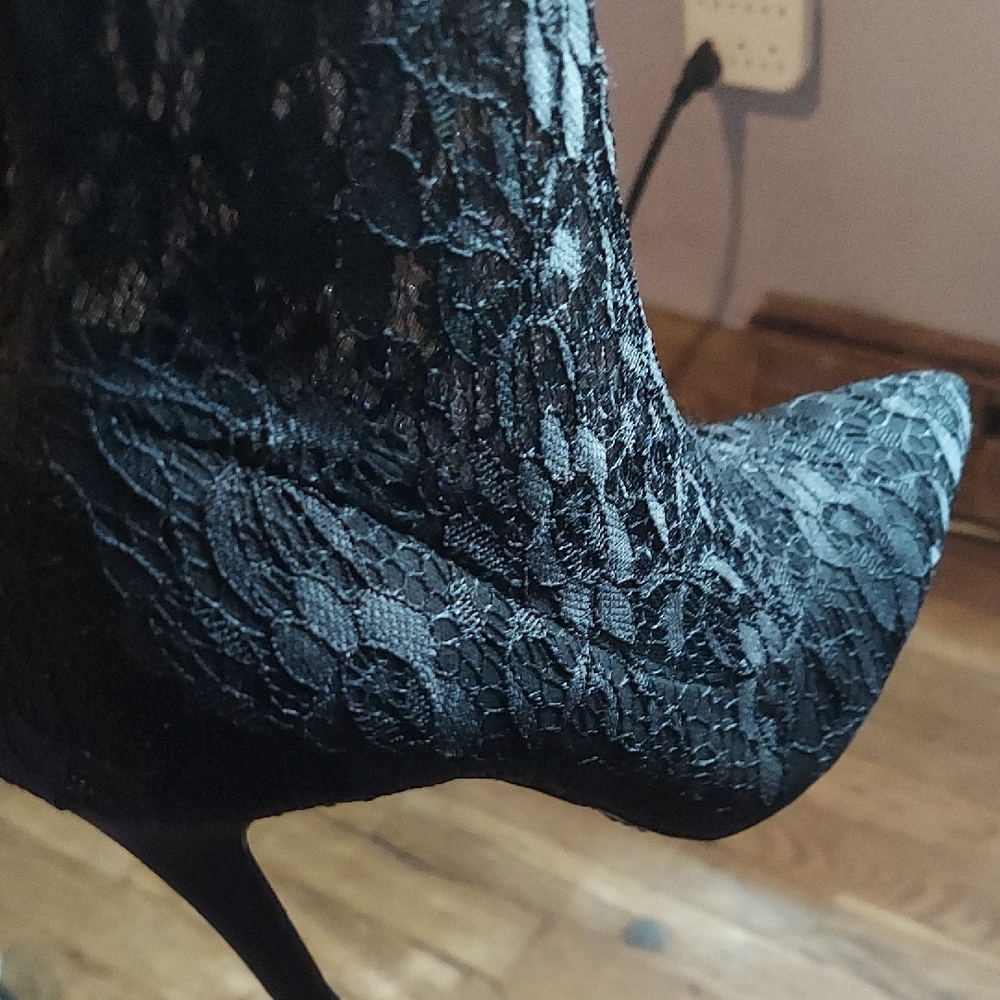 4 For $12 Black Over the Knee Boots with Sleek Silhouette - Picture 5 of 12